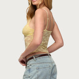 Eira Sheer Lace Tank Top