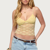 Eira Sheer Lace Tank Top