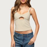 Karin Cut Out Ribbed Tank Top