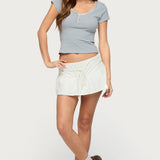 Kady Striped Henley T Shirt
