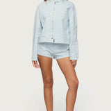 Myah Pinstripe Micro Shorts