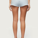 Myah Pinstripe Micro Shorts