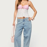 Tilly Mixed Print Top