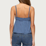 Orietta Striped Babydoll Top