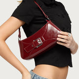 Buckle Up Faux Leather Bag