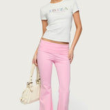 Petite Naomi Foldover Flared Leggings