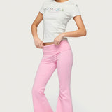 Petite Naomi Foldover Flared Leggings