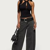 Lielle Lacey Layered Halter Top