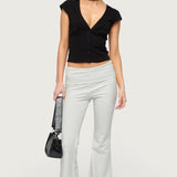 Petite Naomi Foldover Flared Leggings