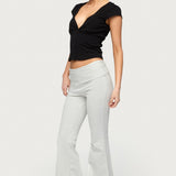 Petite Naomi Foldover Flared Leggings