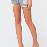Devin Low Rise Micro Denim Shorts