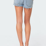 Devin Low Rise Micro Denim Shorts