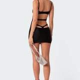 Elise Back Cut Out Mini Dress