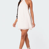 Palma Open Back Halter Mini Dress