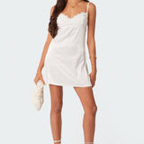 Rowan Mini Satin Effect Slip Dress