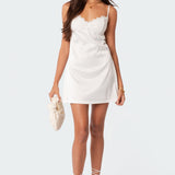 Rowan Mini Satin Effect Slip Dress