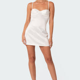 Essence Satin Effect Cupped Mini Dress