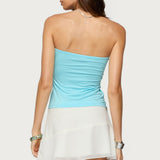 Seaborn Strapless Twist Front Top