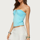 Seaborn Strapless Twist Front Top