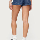 Hanson Pinstripe Denim Shorts