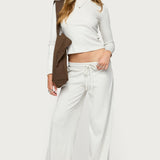 Cicilia Long Sleeve Ribbed T Shirt