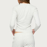 Cicilia Long Sleeve Ribbed T Shirt