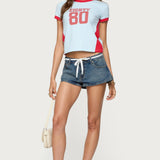 Eighty Polka Dot Contrast T Shirt