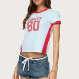 Eighty Polka Dot Contrast T Shirt