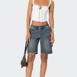 Garden Girl Ribbon Eyelet Corset