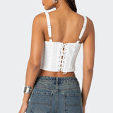 Garden Girl Ribbon Eyelet Corset