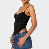 Raven Cupped Eyelet Bodysuit