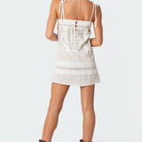 August Cotton Lace Mini Dress
