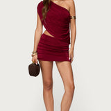 Fiora One Shoulder Cutout Mini Dress