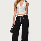 Blaire Polka Dot Halter Top
