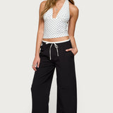 Blaire Polka Dot Halter Top