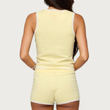 Leila Scalloped Knit Tank Top