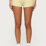 Leila Scalloped Knit Shorts