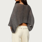 Laline Oversized Knit Crop Top