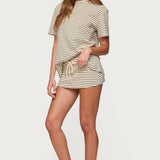 Brena Striped Oversized T Shirt