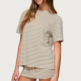Brena Striped Oversized T Shirt