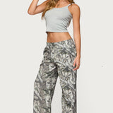 Camo Straight Leg Joggers