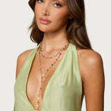 Cascading Gemstone Necklace Set