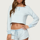 Margret Striped Long Sleeve Top