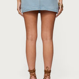 Camelia Denim Mini Skort