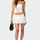 Lex Satin Effect & Lace Corset