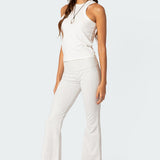 Naomi Foldover Flared Leggings