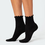Frilled Hem Socks