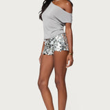 Holly Glitter Off Shoulder Top