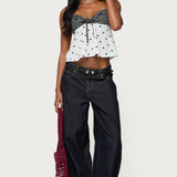 Tilly Mixed Print Top