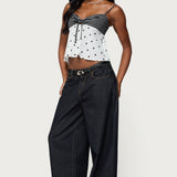 Tilly Mixed Print Top